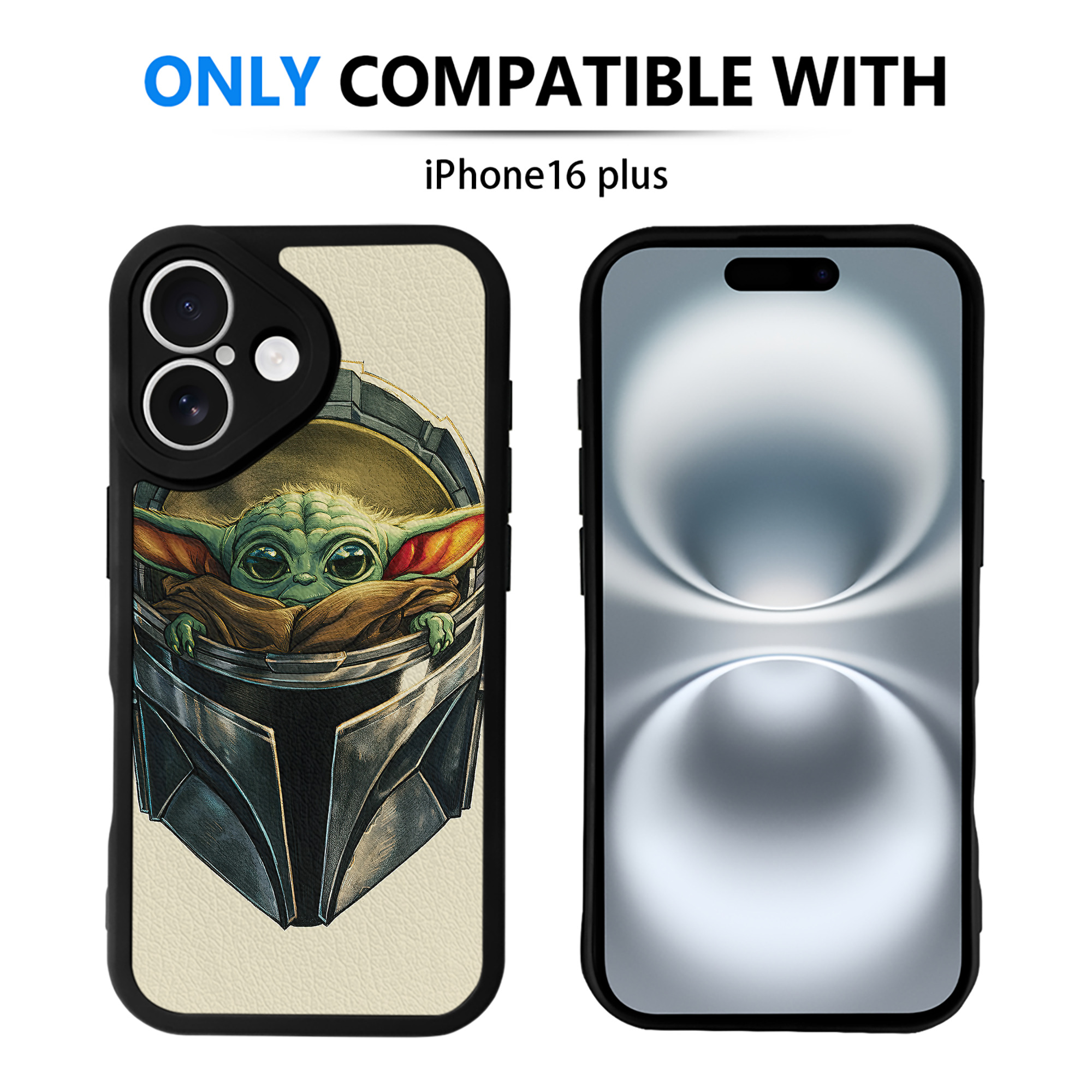 （画像用） スター・ウォーズ Star Wars 【iPhone 16シリーズ対応】シリコンスマホケース（レザー調） 材質：シリコン